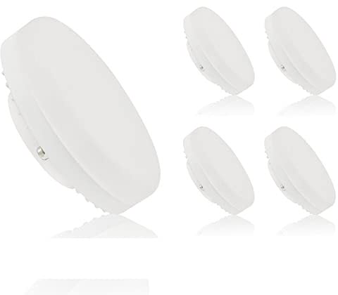 ADAKAT 5er Pack, Dimmbar LED GX53 Leuchtmittel 6W, warmweiß 3000K