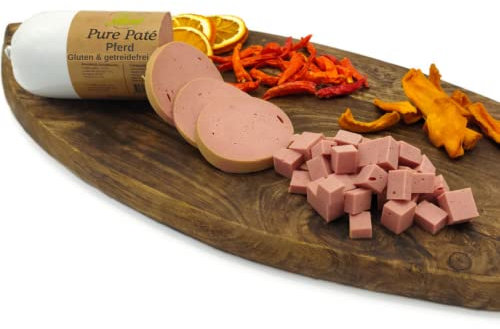 Paw Natural Hundewurst schnittfest | 3x400g Pferd-Wurst | Gluten- & getreidefrei | aus frischem Fleisch gesunder Tiere (Pferd, 3x400gr)
