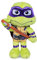 Famosa Softies - Donatello Ninja Turtles Plüschfigur Chaos Mutante 30 cm mit lila Maske und Details, Geschenk für Jungen und Mädchen jeden Alters (760022775)
