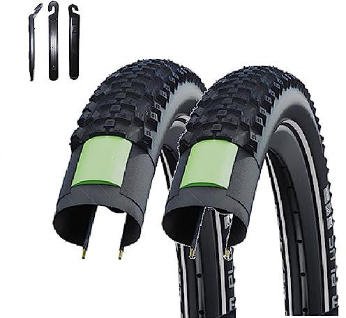 2 x Schwalbe SMART SAM Plus Performance Fahrradreifen DD GreenGuard Pannenschutz E-25 60-406 (20,0 x 2,35) inkl. Reifenheber