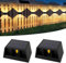 T-SUN 2 Piezas Aplique Solar de Pared Exterior 3000K Moderno Aplique Cuadrado Negro IP65 Impermeable Ajustable Arriba Abajo Aplique para Jardín Pared Valla Garaje Escalera Puerta Delantera Patio