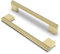 FURNIWARE Pack of 10 Cabinet Handles Knurled Cabinet Pulls 160mm(6.3 Inch) Hole Center Brass Cabinet Drawer Pulls Cabinet Hardware Handles Cabinet Door Handles Kitchen Cupboard Handles