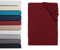 Hometex Premium Textiles Mikroflausch Boxspringbett Spannbettlaken | Spannbetttuch Teddyflausch 100% Mikrofaser | Oeko-TEX®Standard 100 - In vielen Größen und Farben | 180-200 x 200-220 cm Bordeaux