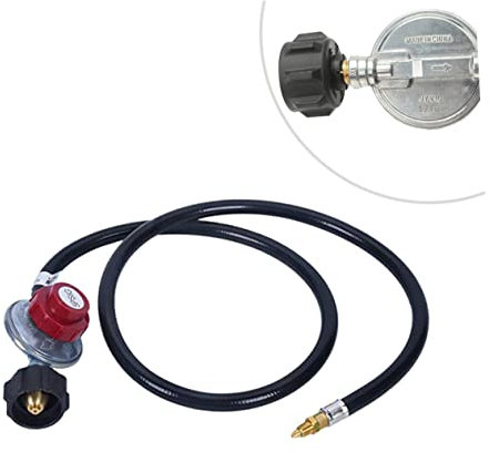 Kisangel Bbq Regler 0-20psi Tank Regler Hand Rad Gas Grill Camping Herd