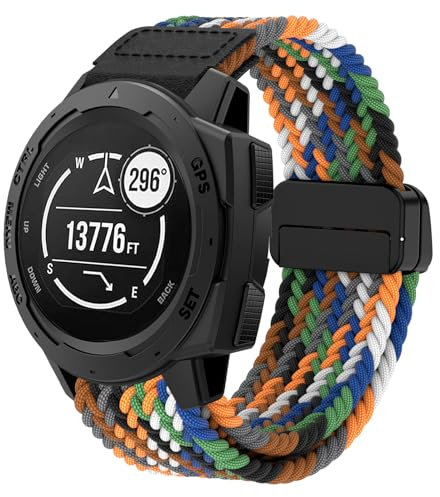 Osinaga Armband für Garmin Instinct/Instinct 2, Magnetisches Nylon Ersatzarmband für Instinct/Instinct 2/Instinct Solar/Instinct 2 Solar/Instinct Tactical/Instinct 2 Solar Tactical/Instinct Esports