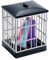 Quzente Cell Phone Jail Lock Box, Silver Mobile Phones Prison Lockable Cage, Phone Lock-Up Jail To Keep You Away From Your Cell Phones For Classroom Family Time