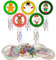 TAIKOUL 10 PCS Windspiel Bastelset Kinder Weihnachten Diamond Painting Windspiele Doppelseitig Weihnachten Holzanhänger Weihnachten