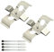 Hoypeyfiy MBA1296 Front Brake Pads Fitting Kit with Pins Clips and Disc Brake Caliper Hardware, Replacement for Fiat Coupe 2.0 20V 1996 1997 1998 1999 2000 Replace KIT1021 109-1296