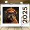 Hundekalender 2025 Wandkalender Lustig Sonnenbrille Hundekalender 2025, Lustige Wandkalender 2025, Sunglasses Dog Calendar 2025, 2025 Hunde Kalender 2025 Monatsplaner für Katzenliebhaber