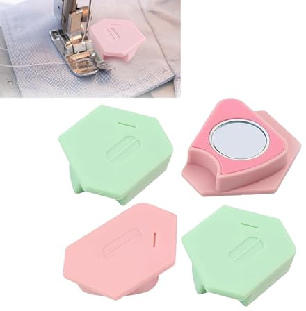 Carexult Magnetische Nahtführung Magnetischer Nahtführer, 4PCS MINI Magnetische Naht-Nähführung, Multifunktionaler Säumer, Magnetische Nahtführung mit Skala, Nähzubehör Für Nähmaschine