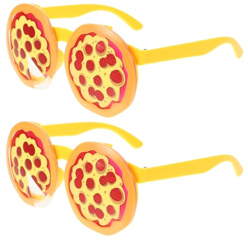 Garneck 2stücke Pizza Brillen Lustige Party Accessoires Für Cosplay Foto Requisiten Und Veranstaltungen Für Unvergessliche Feiern