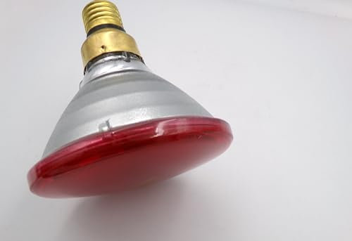 Fensti Infrarot Wärmelampe E27 PAR38 für Therapie & Hühnerställe Einstellbares 150W Rotlicht für Schmerzlinderung, Muskelregeneration und Tierwärme – Robuster Keramikhalter & Hitzebeständiges Design