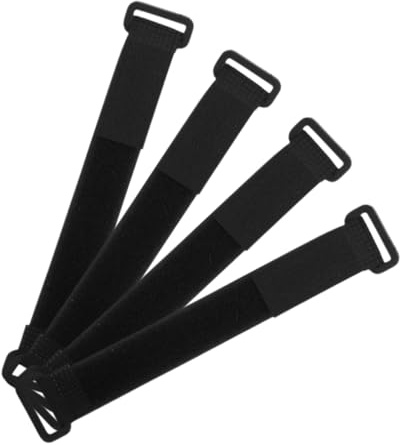 BUGUUYO 4pcs Vehicle Dash Cam Mounting Straps Rearview Mirror Bracket Adjustable Rubber Holder for Car Rear View Mirror Camera Security