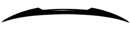 Heckspoiler für Auto für Audi A4 S4 B9 M4 2017-2024, Kofferraumspoiler Spoilerlippe aus ABS Tuning Bodykit für Styling Dekoration Zubehör,Black