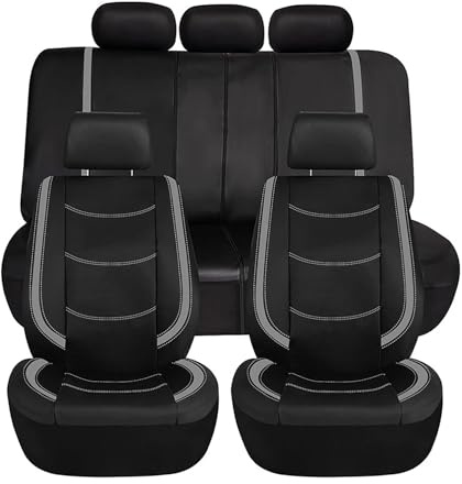 WEQTYSAB Auto-Sitzbezug, für VW Tiguan 3 2024 2025 Bequem Wasserdicht rutschfest Sitzschoner Autositzbezüge Set Autositzschoner Zubehör,B