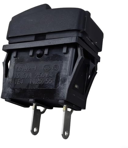 Puupaa Interruptor de botón para limpiadores de vapor Karcher SC3, pieza de repuesto de 15 A 125 V/250 V CA