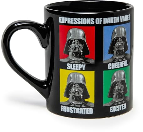 Silver Buffalo Star Wars Darth Vader Expressions Keramik-Kaffeetasse, 400 ml