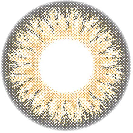 Matlens - GEOLICA Farbige Kontaktlinsen mit Stärke Eyescrean vanilla brown braun Big Eyes XMU-A14 2 Linsen 1 Kontaktlinsenbehälter 1 Pflegemittel 50ml