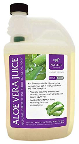 KM Elite Aloe Vera Juice | Boost Immunity | Equine Supplement | Ideal for Older, Sick or Lethargic Horses (5ltr)