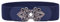 Syuer Damen Vintage Breiter Elastischer Stretch Taillengürtel Retro Cinch Gürtel (L (78-96cm), Marineblau)