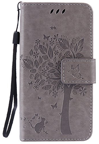 Nancen Compatible with Handyhülle Galaxy A3 / SM-A300F Flip Schutzhülle Zubehör Lederhülle mit Silikon Back Cover PU Leder Handytasche
