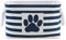 Bone Dry Striped Paw Patch Bin, Small Rectangle, Navy