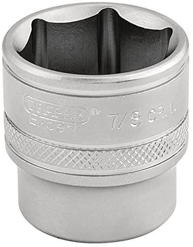 Draper 16576 Square Drive 6 Points Imperial Socket,Blue 3/8 Length