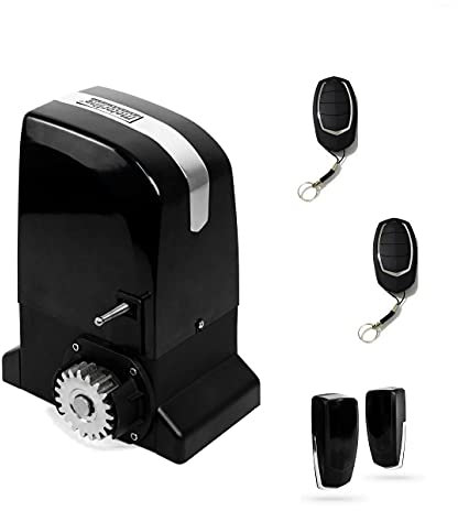 KIT Motor corredera Motorline Slide 800 Kg, para automatizar puertas y cancelas correderas de uso residencial, parking, garaje, cochera, alta calidad con 2 mandos alta seguridad