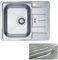 VBChome Alveus Line 60 - Fregadero de cocina (61 x 50 cm, acero inoxidable, con orificio para grifo)