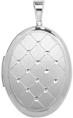 Wunderschönes 925 Sterling Silber Damen - Medaillon - 25mm*15mm WJS14179