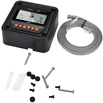 Keenso MT52 Solarregler Fernanzeige LCD-Anzeige für A BN Viewstar 10-100A MPPT Controller Schwarz