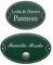 Desi-Schilder Emaille-Türschild oder Klingelschild mit Wunschtext - 110 x 85 mm, Ovalform, Mit oder ohne Klingelkontakt, Farbkombinationen möglich, Einzelanfertigung, Für den Eingang