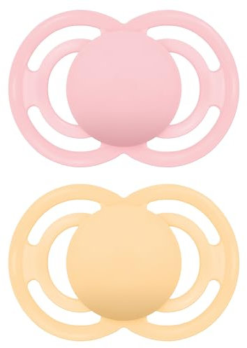 MAM Perfect Schnuller | 16 Plus Monate | 2er Pack | Lieferung in Schnuller-Sterilisator-Box | Nachhaltige Materialien | Babyzubehör | Pfirsich (verschiedene Motive)