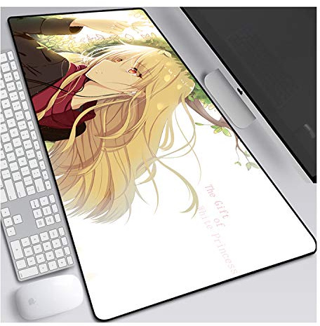 ITBT Mouse Pad Pet Girl of Sakurasou Gaming Mauspad, 700 x 300 mm, 3mm Vernähte Kanten, rutschfest Anime Mousepad, mit Einer speziellen Oberfläche verbessert Geschwindigkeit und Präzision,C