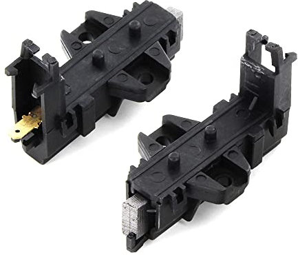DL-pro 2x Kohlebürsten mit Halter für AEG Electrolux 4055050480 405505048 Schunk Motorkohlen Schleifkohlen Schleifkontakte Motorbürsten Kohlen Bürsten für Welling Motor für Lavamat Waschmaschine