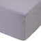 Amago - Spannbetttuch, 50 cm Steg, 100 prozent Baumwolle, 180 x 200 cm - Silber