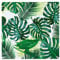 Talking Tables Pack of 50 Tropical Napkins Paper Palm Leaf Serviettes for Kid's Jungle Party, Hawaiian Theme, Luau, Summer, Dinosaur, Decoupage 33cm, TROPICALNAPKINS50, 50pack
