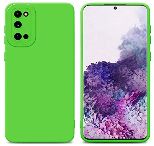 Cadorabo Hülle kompatibel mit Samsung Galaxy S20 Schutzhülle TPU Silikon Case Liquid Design mit Kameraschutz Slim Kratzfest Weiche Gummi mit Rundumschutz Case Hülle für Galaxy S20 in Grün