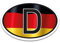 D Magnet Länderkennzeichen Deutschland Flagge Schwarz-Rot-Gold - 17,5 x 11,5 cm DIN genormt - PKW LKW Wohnmobil Auto Motorrad - kfz715