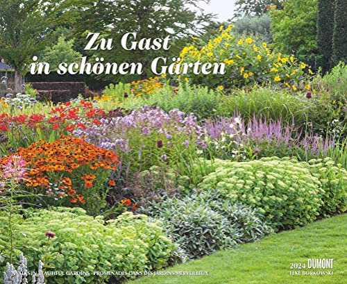 DUMONT Zu Gast in schönen Gärten Wandkalender 2024, im Format 52 x 42,5 cm, Monatskalender, Naturkalender mit 12 verschiedenen Gartenbildern