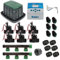 Kit di irrigazione completo 24V con programmatore elettrico Eco Logic Hunter a 6 stazioni per un sistema di irrigazione preciso ed efficiente. Pack programmatore irrigazione automatico