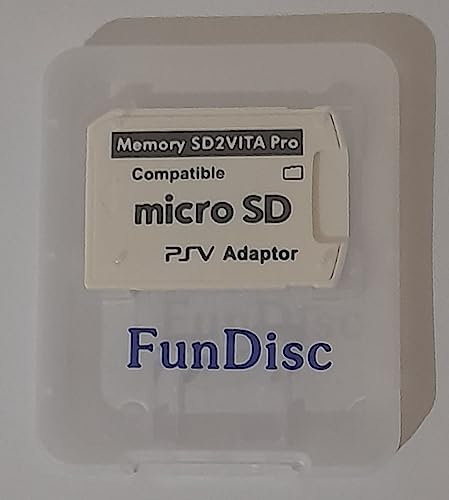 FunDisc Ultimate Version SD2Vita 5.0 Speicherkartenadapter, PS Vita PSVSD Micro SD Adapter PSV 1000/2000 PSTV FW 3.60 HENkaku Enso System