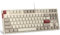 MageGee 75 % mechanische Gaming-Tastatur mit rotem Schalter, LED-Tastatur mit weißer Hintergrundbeleuchtung, 87 Tasten, kompakte TKL-Computertastatur für Windows Laptop PC Gamer - Retro Weiß/Grau