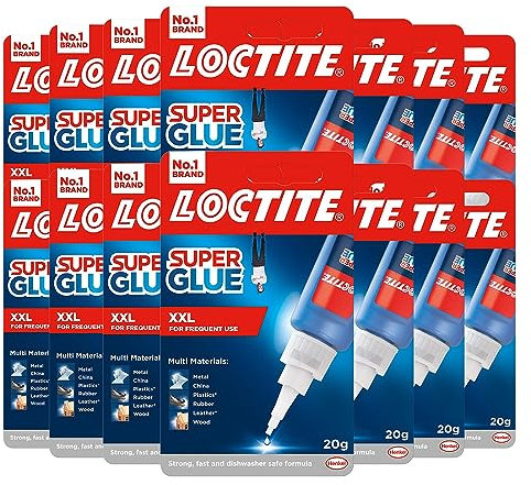 Loctite Super Glue 20g, All Purpose Liquid Adhesive for Repairs, Super Strong Clear Glue for Various Materials, Superglue for Precise Repairs, Bulk Buy 14 Pack
