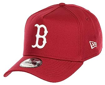 New Era 9Forty A-Frame Cap MLB Baseball Kappe rotes Design Teamlogo gebogener Schirm verstellbar