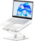urmust Laptop Stand, Ergonomic Foldable Computer Stand with Adjustable Height, Adjustable Laptop Riser with Heat-Vent for Desk,Portable Desktop Notebook Holder Compatible with 10''-15.6'' Devices
