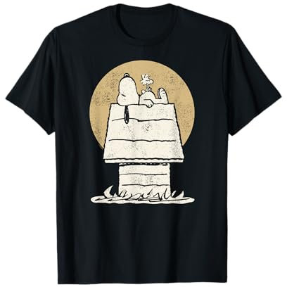 Peanuts Snoopy Woodstock Hundehütte T-Shirt
