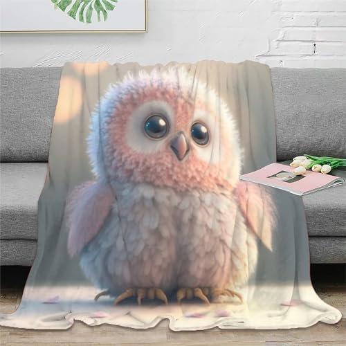 Strunt Niedliche Eule Kleine Eule Decke Kuscheldecke Plüschdecke Printdesign Couchdecke MikrofaserDecke 60x80inch(150x200cm)