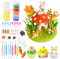 LOHAME 12 Stück Ostern Modelliermasse Lufttrocknend Bastelset Kinder Ostern Basteln Knete Osterhasen Küken Ostereier zum Basteln Osterdeko Ostergeschenke für Mädchen Junge Ostern Frühling