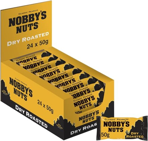 Nobby's Dry Roasted Peanuts In Mega Pub Box 24x50g Packs Sold By VR Angel